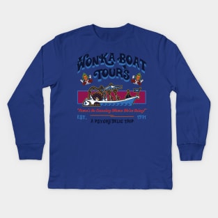 Wonka Boat Tours Lts Kids Long Sleeve T-Shirt